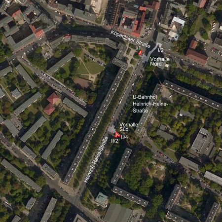 U8 Heinrich-Heine Straße Luftbild